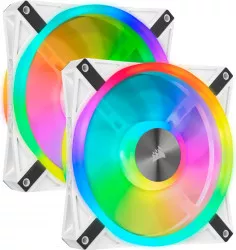 Kit Ventilatoare Corsair iCUE QL140 RGB 140mm RGB PWM White Lighting Node COR co-9050106-ww