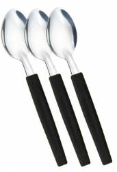 Lingurita desert set 3 bucati SIMONAGGIO BELIZE cu maner plastic culoare neagra MN015516 