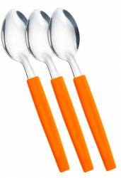 Lingurita desert set 3 bucati SIMONAGGIO BELIZE cu maner plastic culoare orange MN015508 