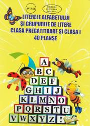 Literele alfabetului si grupurile de litere clasa pregatitoare si clasa i 40 de planse