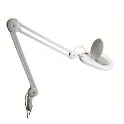 Lupa cu lampa tip led Home NKL L05 marire x 3 fixare cu menghina culoare alba 