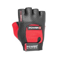 Manusi Fitness Power PLUS Power System PS-2500 forma anatomica Negru/Rosu Marimea M 