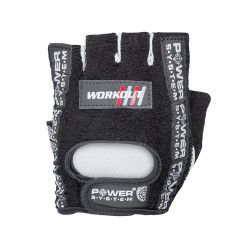 Manusi sala gym fitness WORKOUT Power System PS-2200 Negru Marimea M 50 Piele 