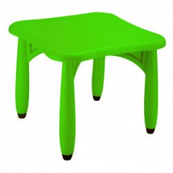 Masa patrata after school 62x62x52cm pentru copii culoare verde 