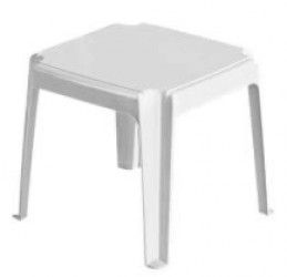 Masa pentru sezlong din masa plastica culoare alba 