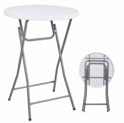 Masa RAKI plianta rotunda inalta pentru evenimente catering D80xH110cm 