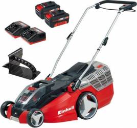 Masina de tuns gazon si iarba Einhell Power-X-Change GE-CM 43 Li M Kit 18V latime taiere 43cm sac 63L