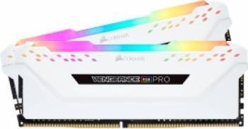Memorie Corsair Vengeance RGB PRO White 16GB 2x8GB DDR4 3200MHz CL16 cmw16gx4m2c3200c16w 