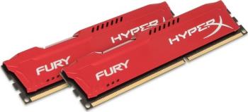 Kit Memorie HyperX Fury Red 8GB 2x4GB DDR3 1866 MHz 