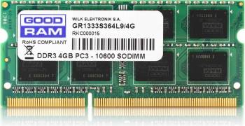 Memorie Laptop SODIMM Goodram DDR3 4GB 1600MHz CL11 1.35V 