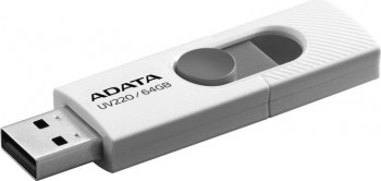 USB Flash Drive ADATA UV220 USB 2.0 64GB Alb-Gri auv220-64g-rwhgy 