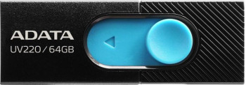USB Flash Drive ADATA UV220 USB 2.0 64GB Negru-Albastru auv220-64g-rbkbl 
