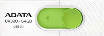 USB Flash Drive ADATA UV320 USB 3.1 64GB Alb-Verde auv320-64g-rwhgn 