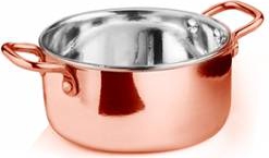 Mini-cratita RAKI inox cu strat cupru 10x4 75cm 350ml 