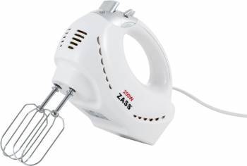 Mixer de mana Zass ZHM05 200W 5 viteze + Turbo Alb 