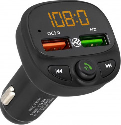 Modulator FM Bluetooth Tellur FMT-B7 USB microSD QC 3.0 Negru
