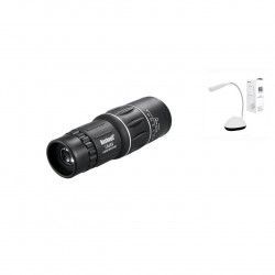 Monoclu Telescop 16x52 Dual Focus Zoom Lentile Optice MAN + Cadou Lampa birou 