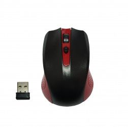 Mouse Fara Fir Wireless 2.4 GHz 1600 DPI 3 Butoane Ambidextru Universal Premium Quality Rosu 