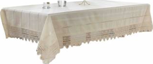 Napron Valentini Bianco din bumbac 100 PR103 90x90 cm 
