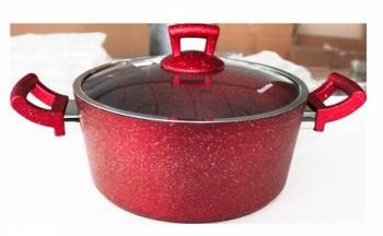 Oala 24x11cm 4 9l GRANITE-RED MN0189144 