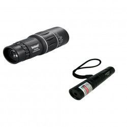 Pachet 3 produse Laser verde 3D cu acumulator reincarcabil + Monoclu Dual Focus Zoom Lentile Optice Telescop 16x52 + Cadou mini Lampa LED 