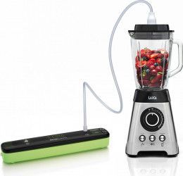 Pachet Laica Blender de masa cu mixare in vid XPro 1.75 L 1200 W 21000 RPM Inox + Aparat de vidat VT3104 9 Lmin 85 W -600 mbar Verde Negru 