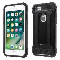 Pachet husa Apple iPhone 7 MyStyle Armour Strong Black cu folie de sticla gratis 