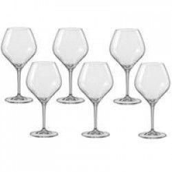 Pahar BOHEMIA CRISTAL AMOROSO vin roze set 6 buc 350ml 