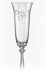 Pahar BOHEMIA CRISTAL LOVE mire si mireasa set 2 buc 190ml 
