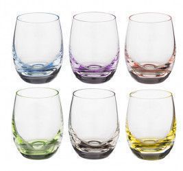 Pahar BOHEMIA CRISTAL RAINBOW set 6 buc 60ml 