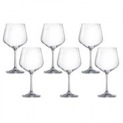 Pahar BOHEMIA CRISTAL SIESTA pentru vin burgundy set 6 buc 540ml 