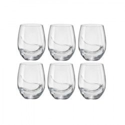 Pahar BOHEMIA CRISTAL TURBULENCE bauturi racoritoare set 6 buc 500ml 