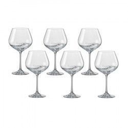 Pahar BOHEMIA CRISTAL TURBULENCE pentru vin rosu set 6 buc 570ml 