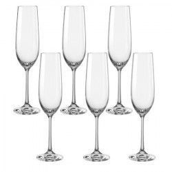 Pahar BOHEMIA CRISTAL VIOLA pentru sampanie set 6 buc 190ml 