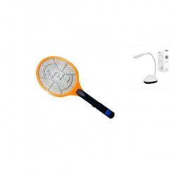 Paleta reincarcabila impotriva tantarilor Mosquito Zapper Racket cu lanterna + Cadou Lampa birou 
