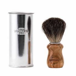 Pamatuf cu maner din lemn de stejar si par de bursuc Antiga Barbearia 