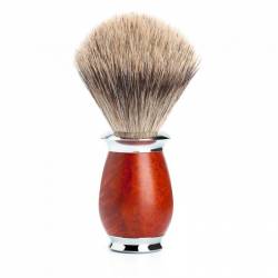 Pamatuf Muehle Fine Badger cu par de bursuc si maner lemn de briar 281H59 