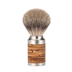 Pamatuf Silvertip Badger cu par de bursuc si maner din otel si scoarta de mesteacan Muehle Rocca 091 M 95 ROCCA 