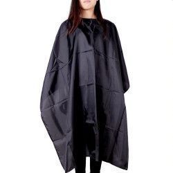 Pelerina pentru coafor material impermeabil 140x100 cm scai si snur negru