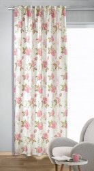 Perdea cu bride Fleur pink 245x135 