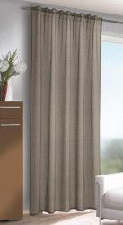 Perdea cu bride ROKO crem-bej 245x140 
