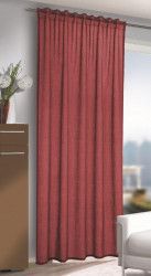 Perdea cu bride ROKO rosu 245x140 