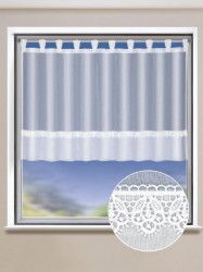 Perdea de bucatarie Kelly alb 70x140 