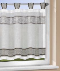 Perdea de bucatarie Line2 braun 45x140 