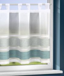 Perdea de bucatarie Luisa petrol 45x140 