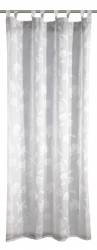 Perdea cu bride din organza cu imprimeu floral culoare alb dimensiuni 135 x 245 cm 