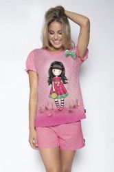 Pijama dama cu tricou Gorjuss - Every Summer has a Story scurta bumbac S 