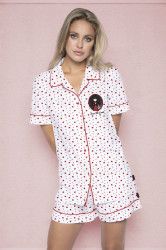 Pijama dama Gorjuss - From the Heart scurta bumbac M 