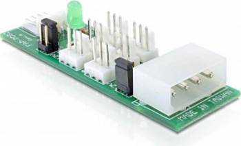 Placa distributie Delock 25218 cu 6 porturi pentru ventilator 5V-12V 