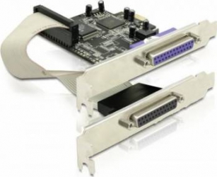 Placa PCI Express Delock la 2 porturi paralel 